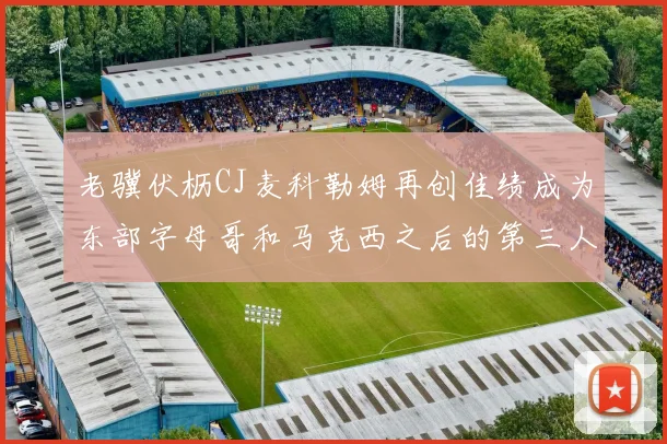 老骥伏枥CJ麦科勒姆再创佳绩成为东部字母哥和马克西之后的第三人